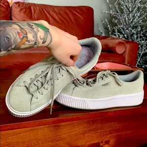Puma suede platform